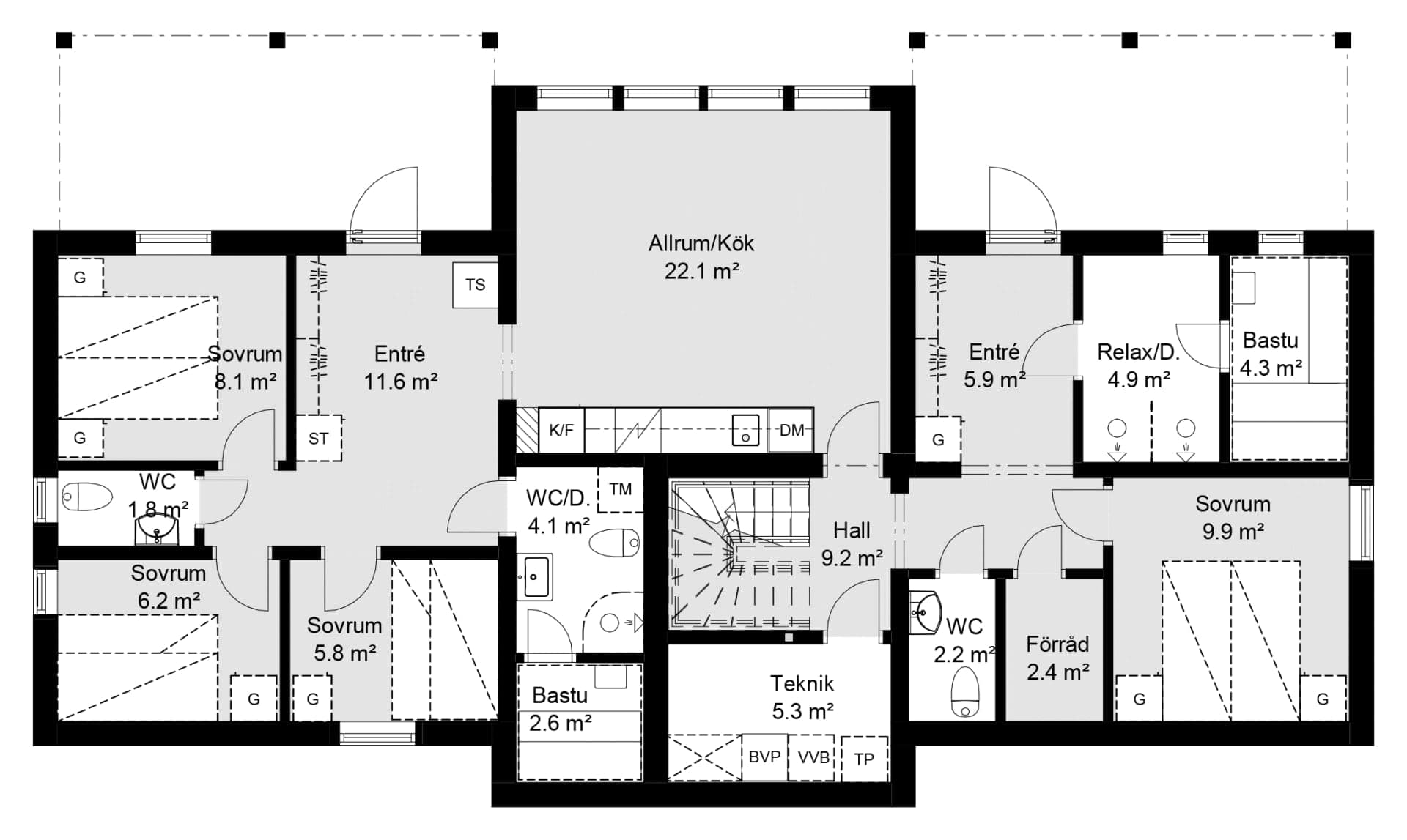 Wikbacken 1 Modern planritning 1