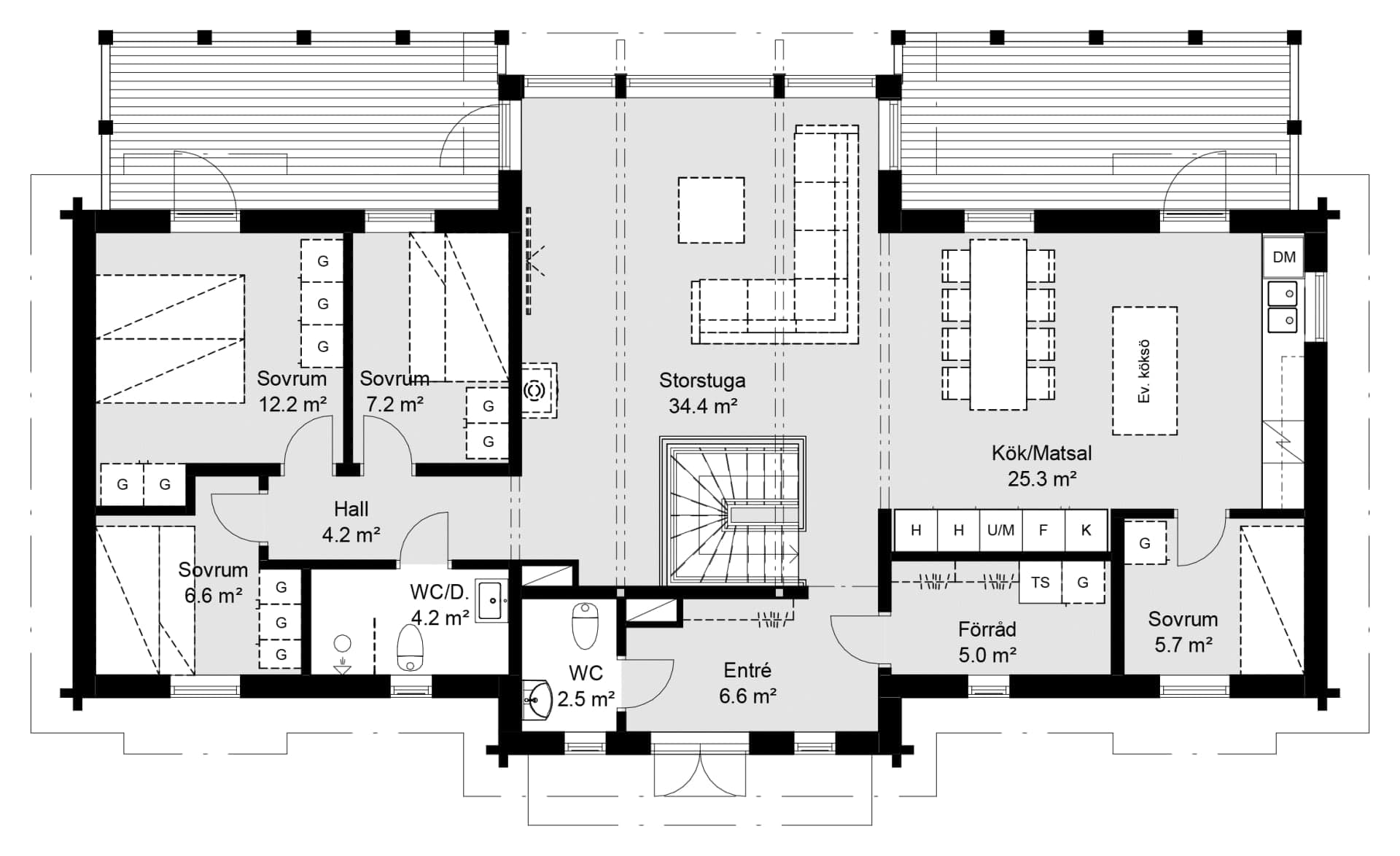 Wikbacken 1 Modern planritning 2