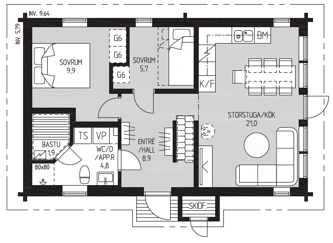 Klövsjö planritning 2