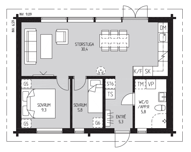 Tallen planritning 1