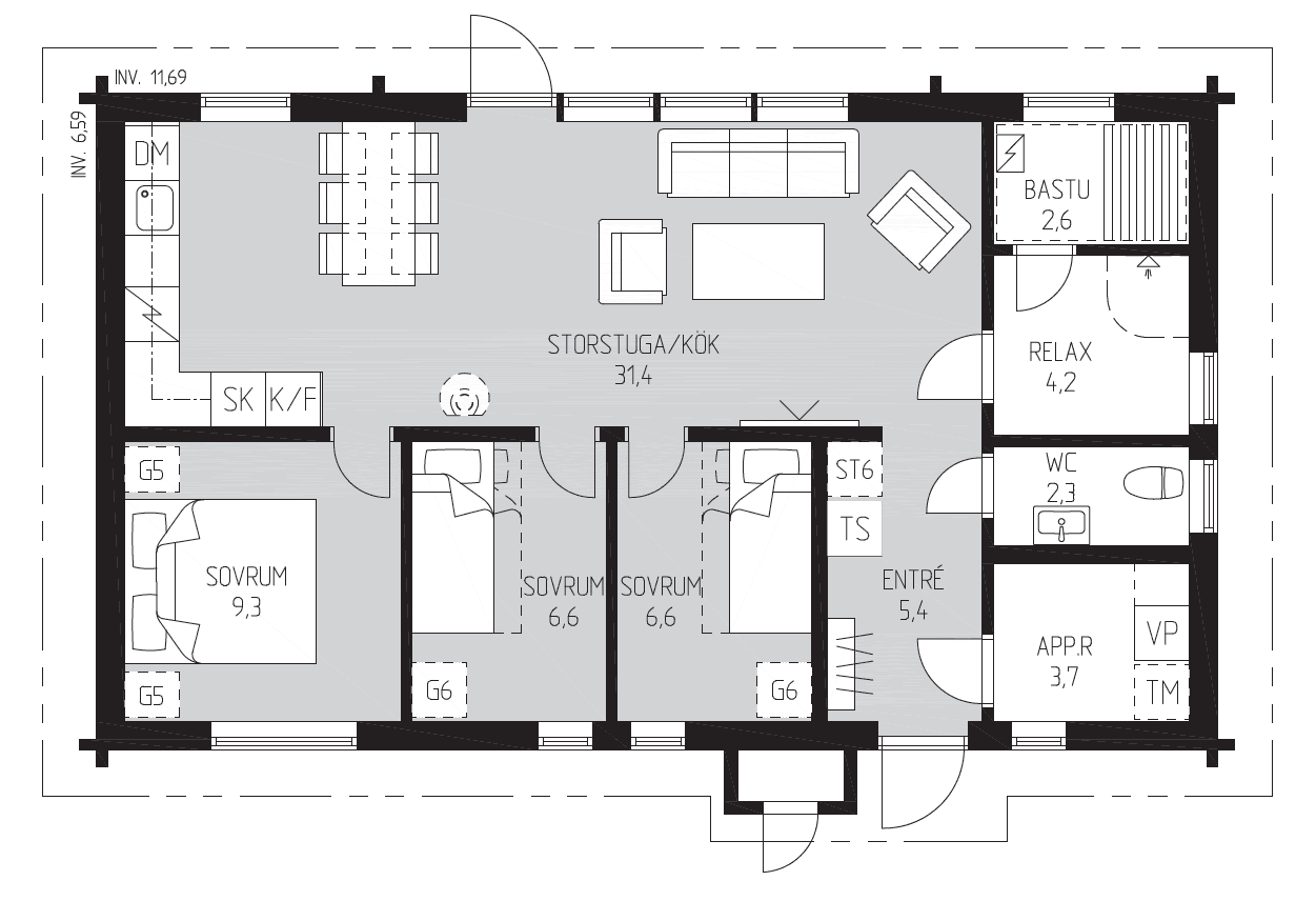 Tallen 77 planritning 1