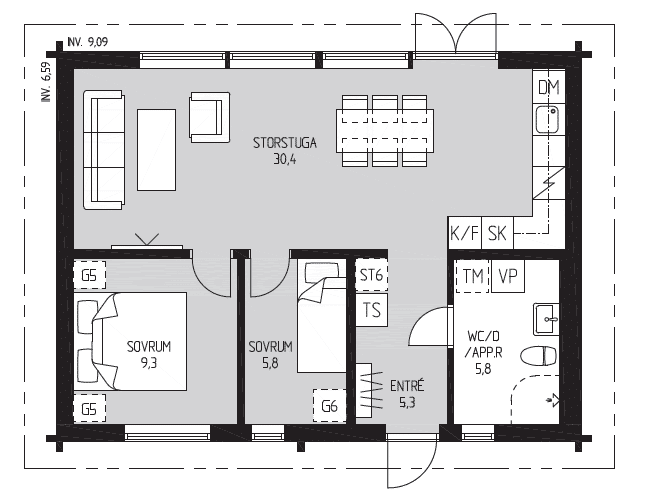 Handplockat no.1 planritning 1