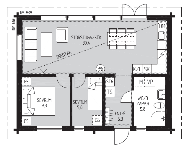 Handplockat no.1 planritning 2