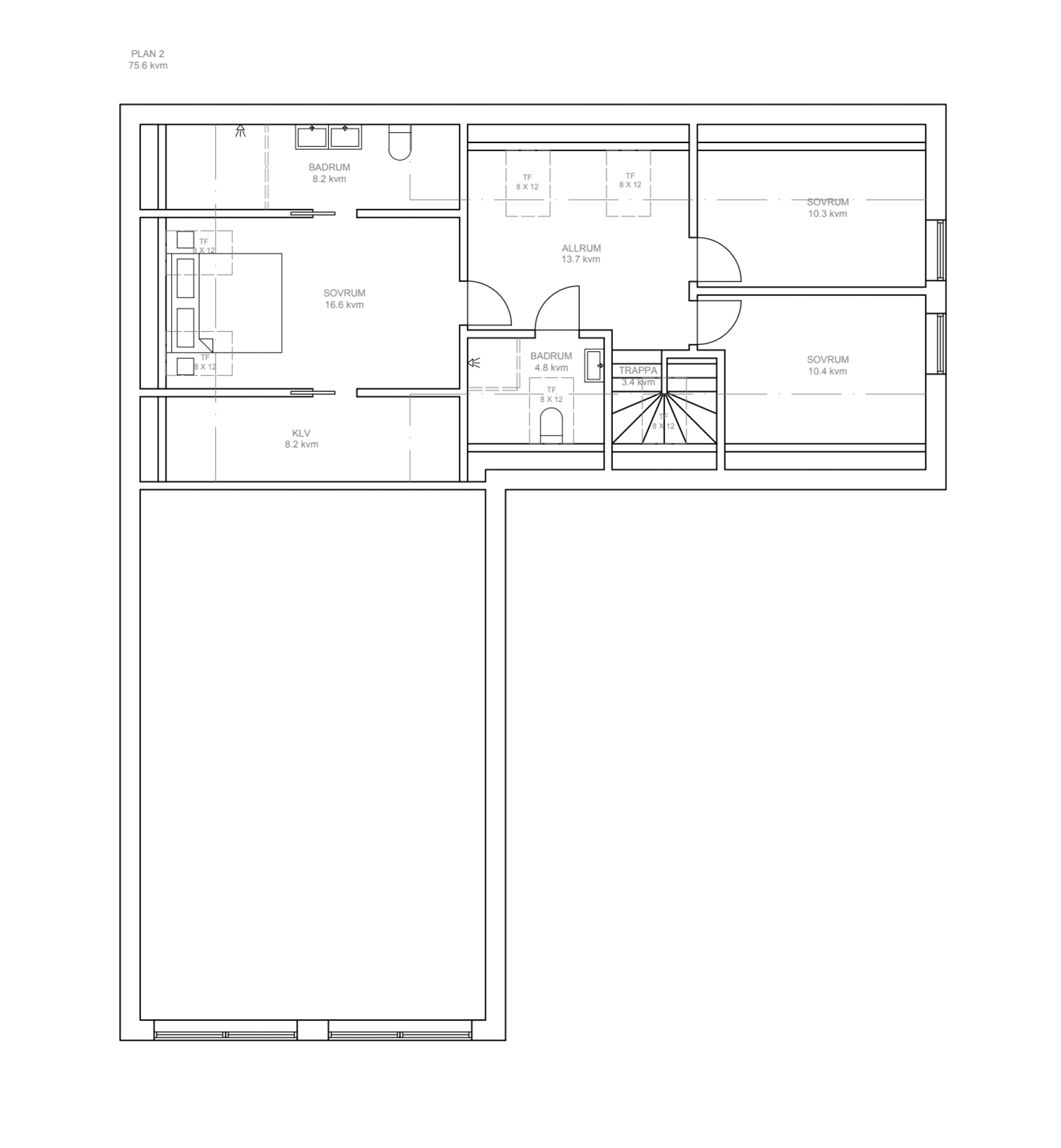 Villa Kungsbacka planritning 1