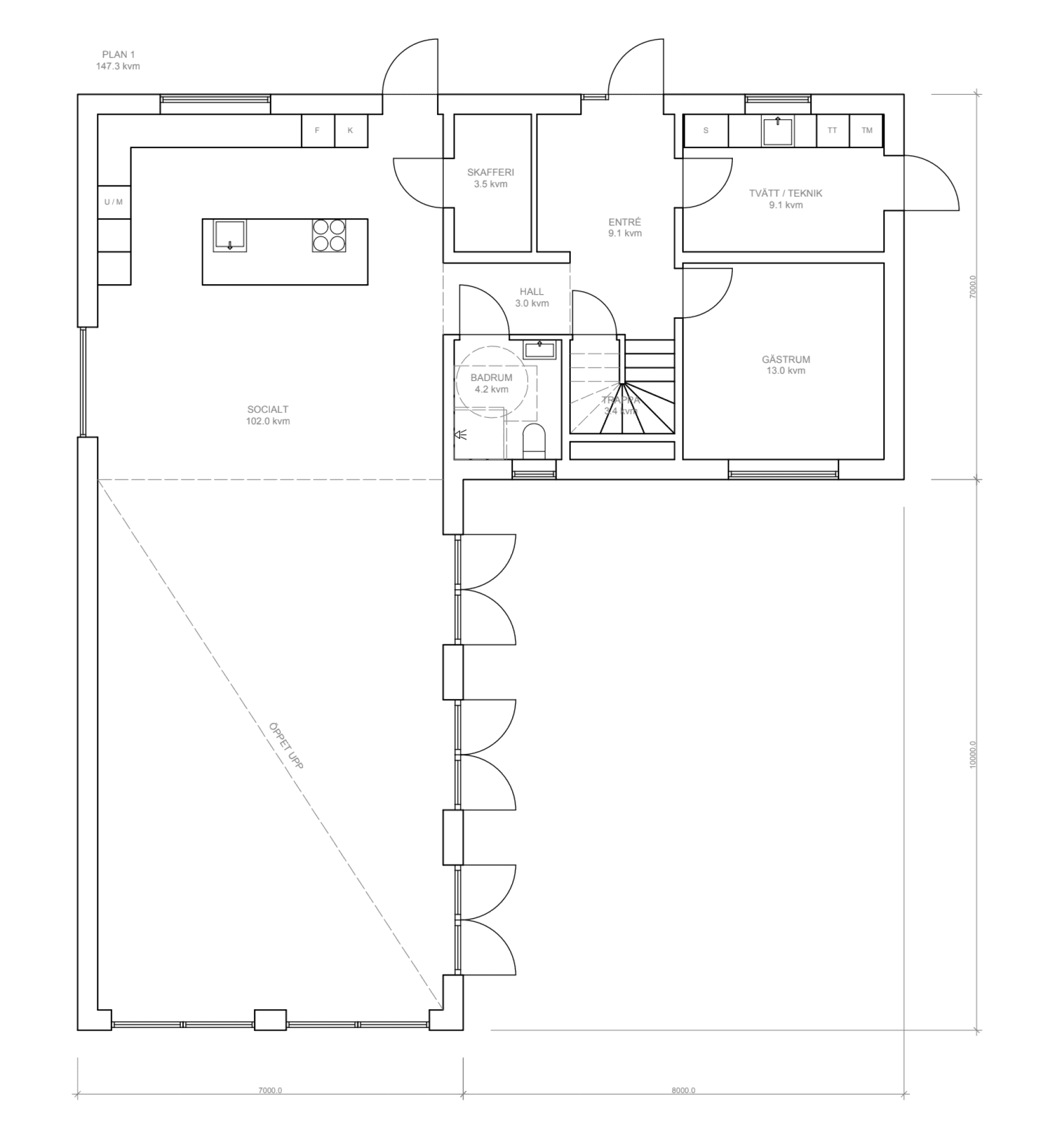 Villa Kungsbacka planritning 2