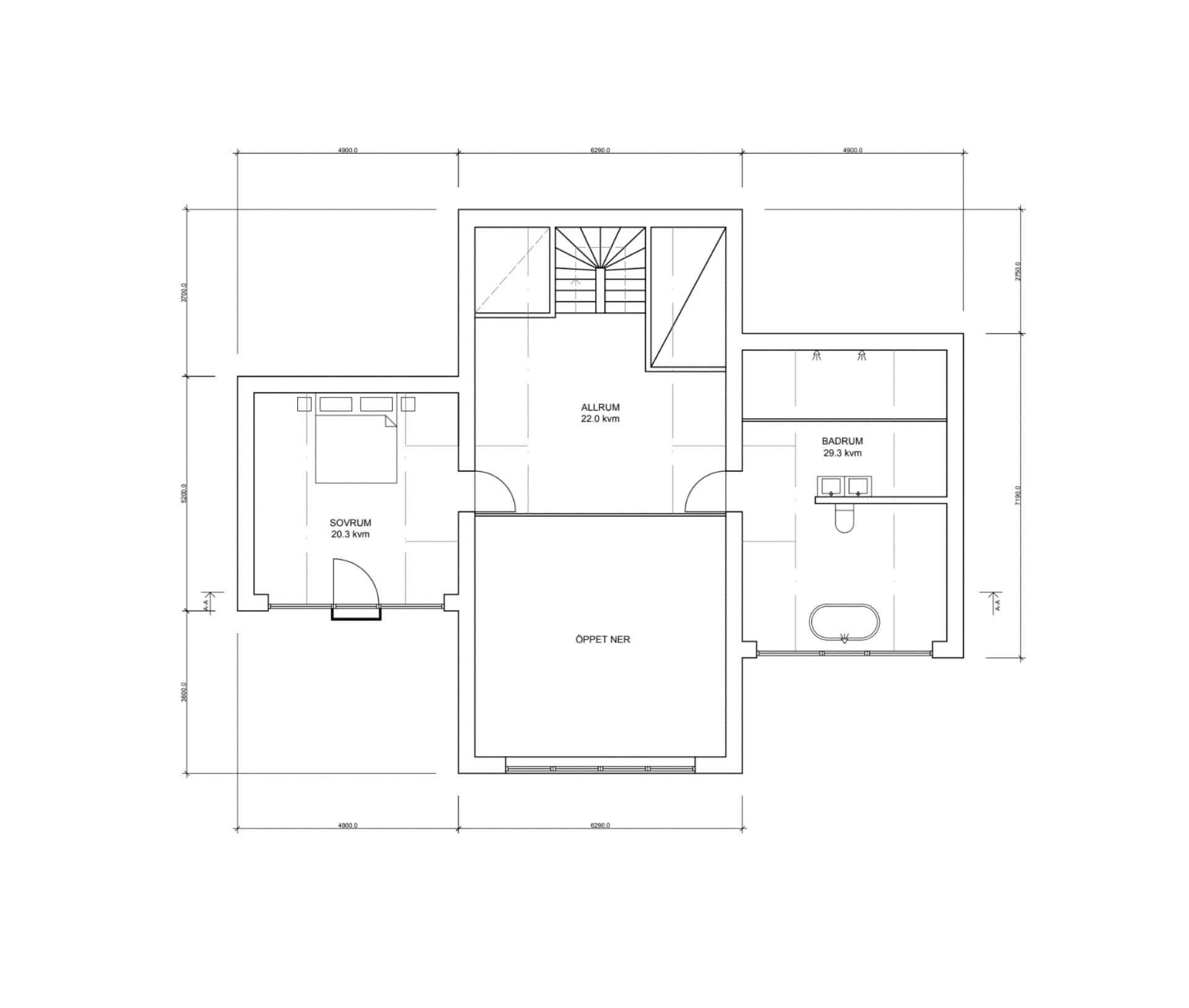 Villa Göteborg planritning 1