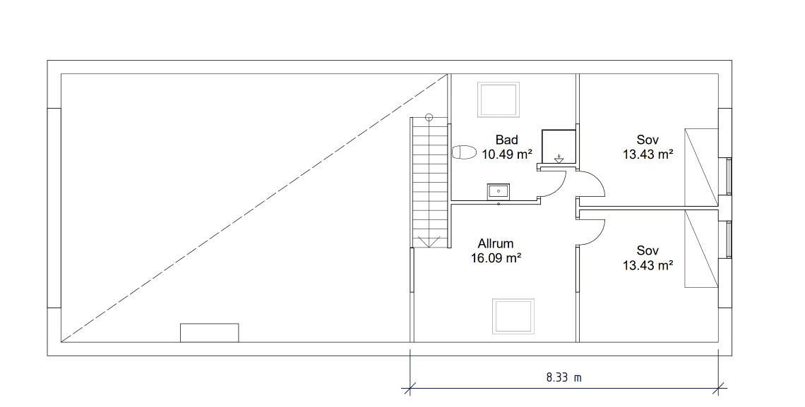 Villa Gotland planritning 1