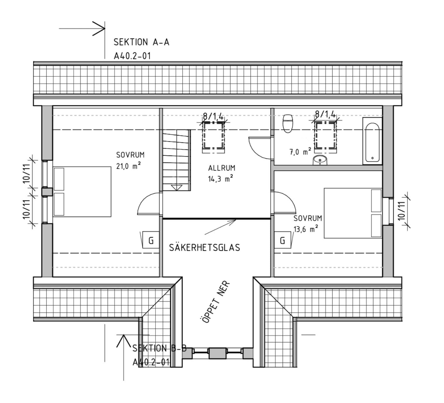 Villa Tygelsjö planritning 2