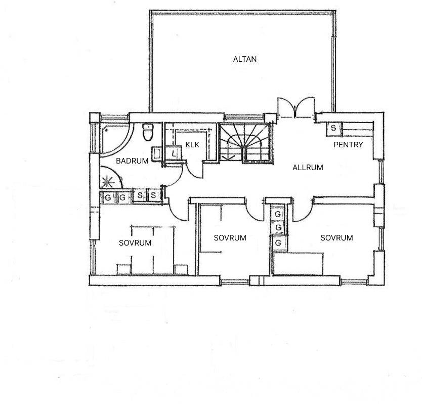 Villa Strömstad planritning 2