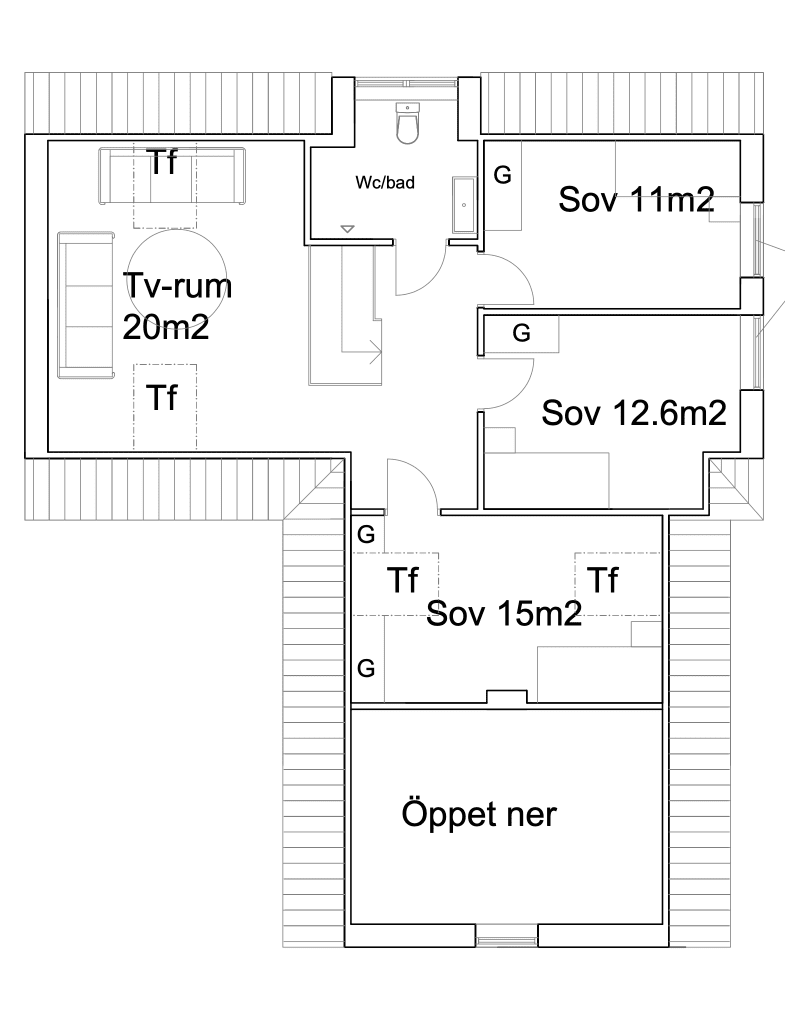 Villa Skumparp planritning 2