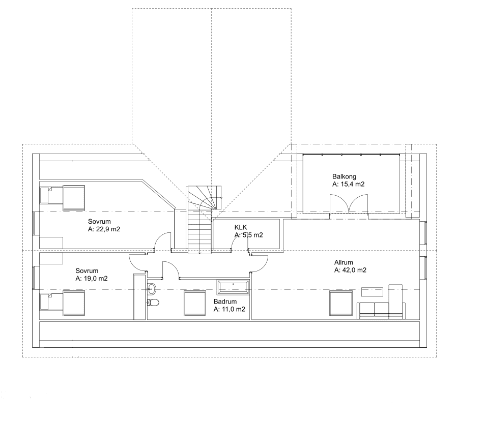 Villa Höganäs planritning 1