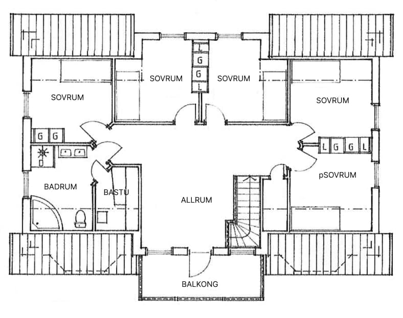 Villa Bellevue planritning 2