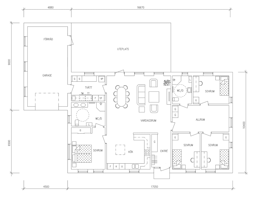 Villa Solbacken planritning 1
