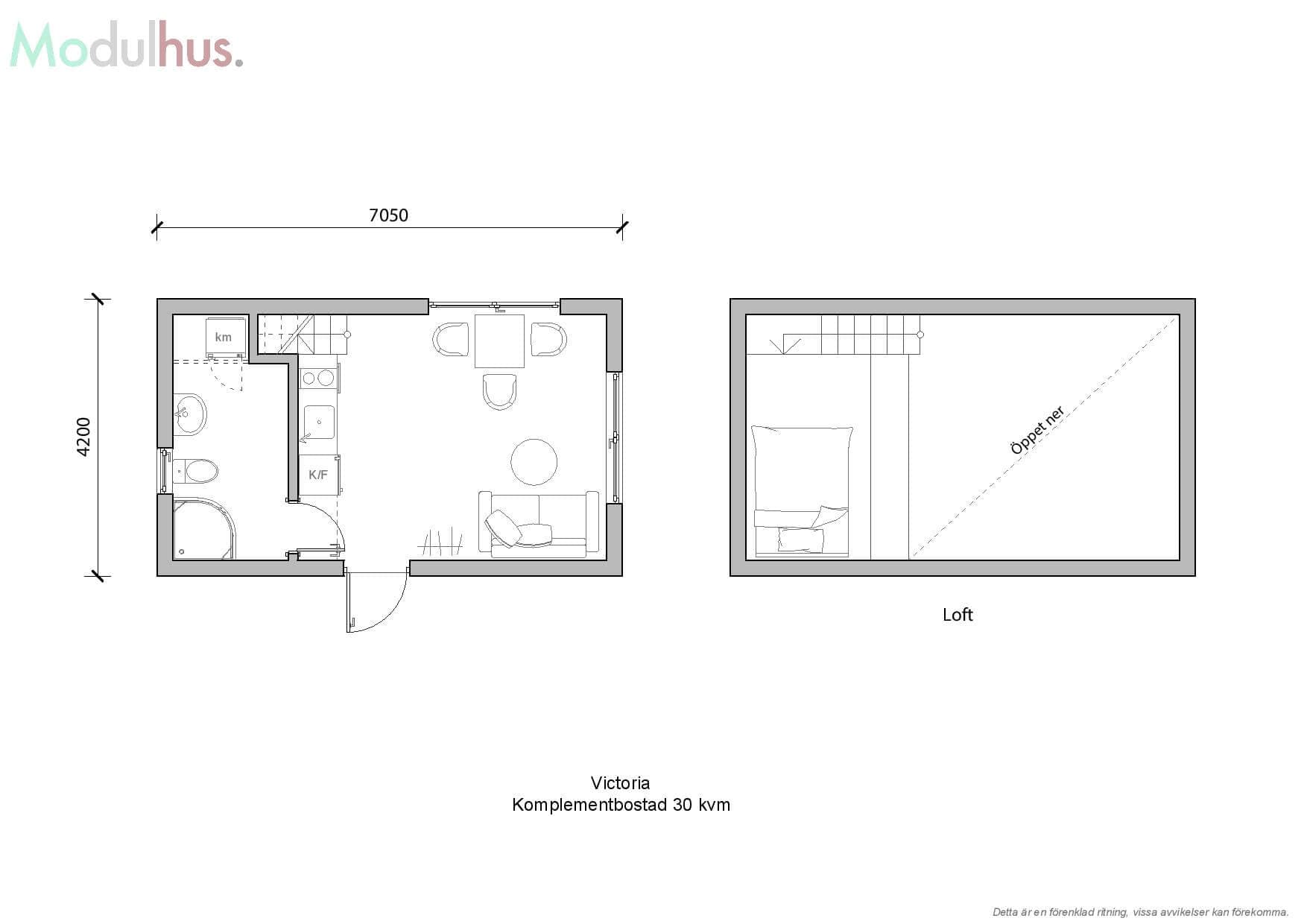 Villa Victoria Planlösning