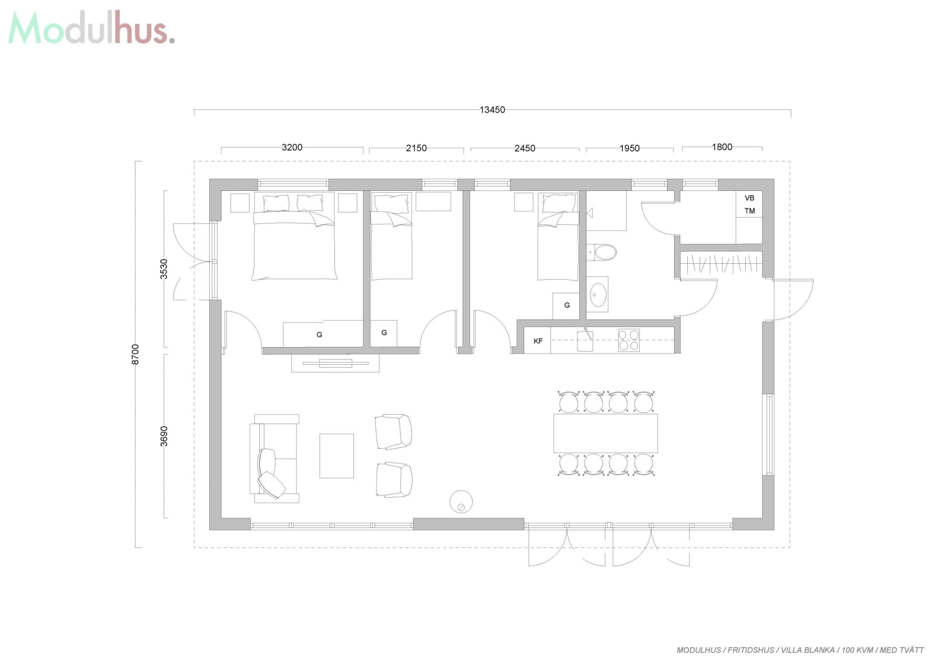 Blanka 100 med tvätt