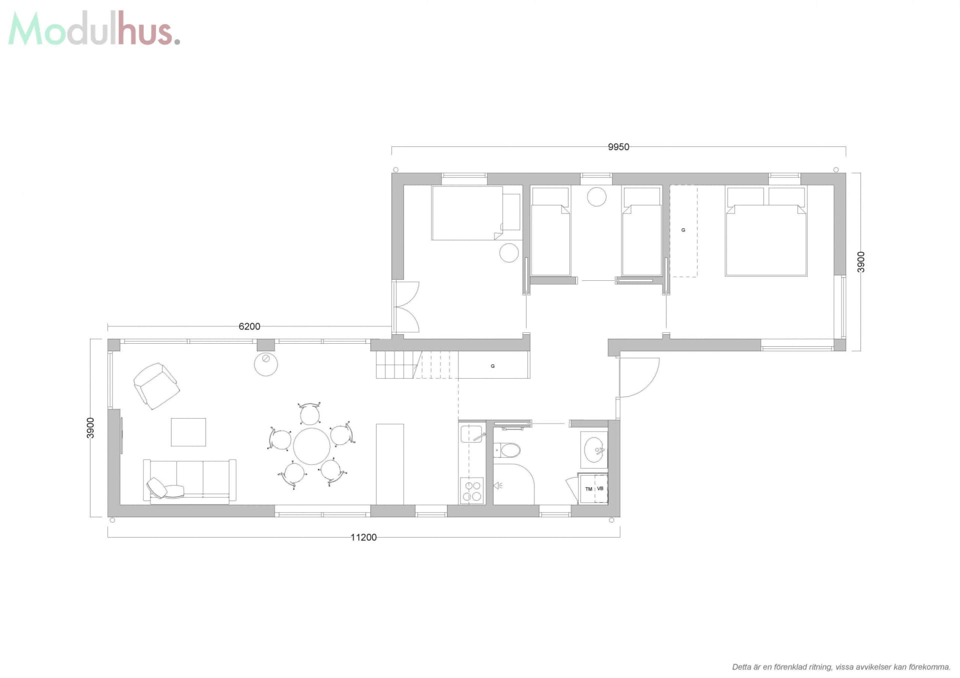 Villa Vårvinga 81 plan 2
