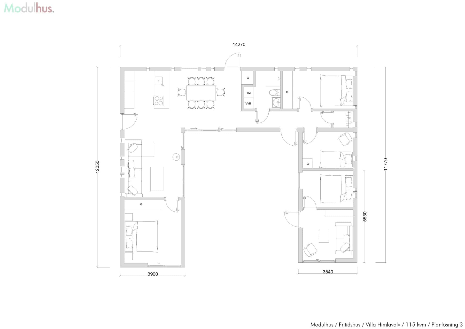 Villa Himlavalv Plan 3