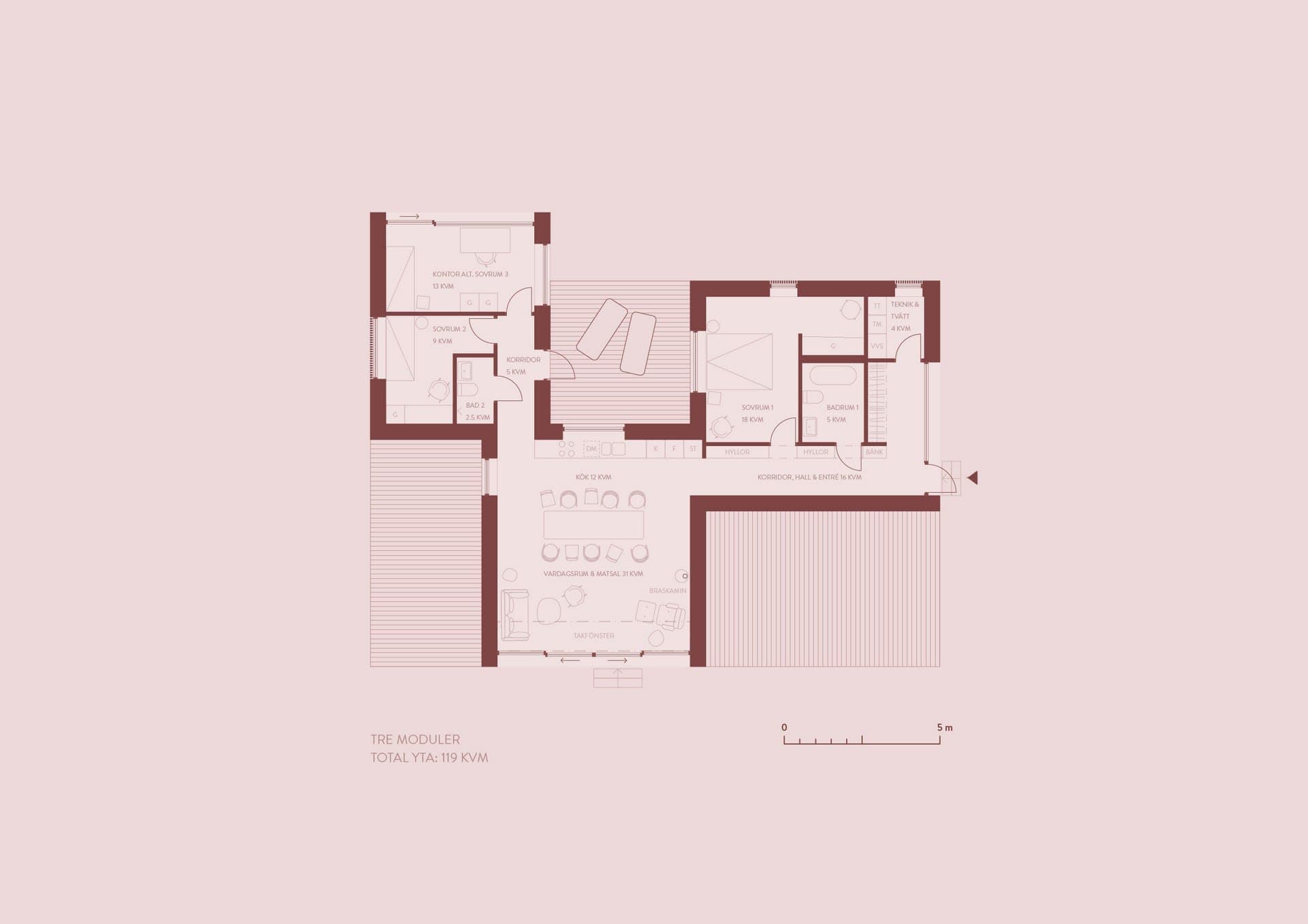 Villa Välv planritning 5