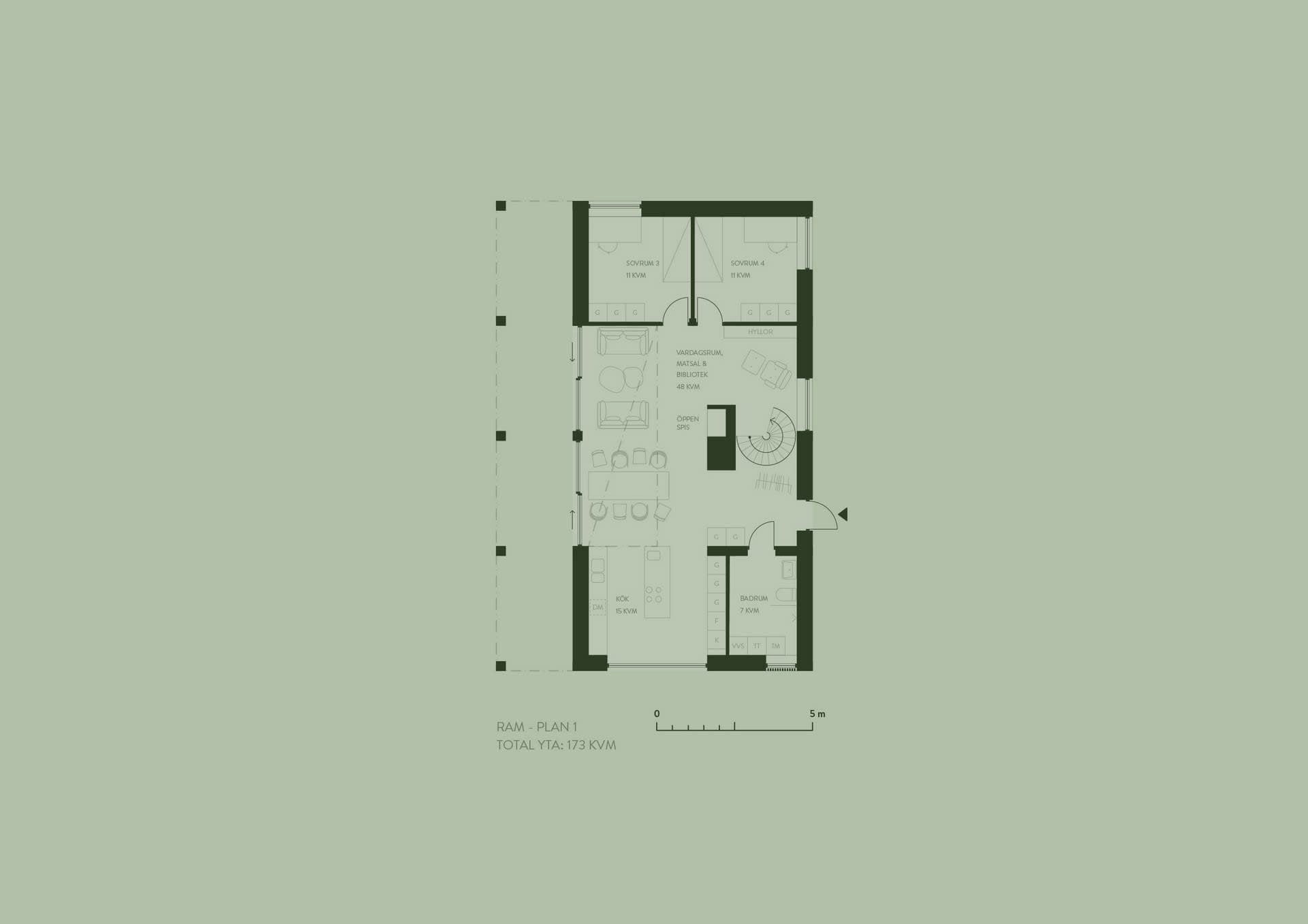 Villa Ram planritning 2