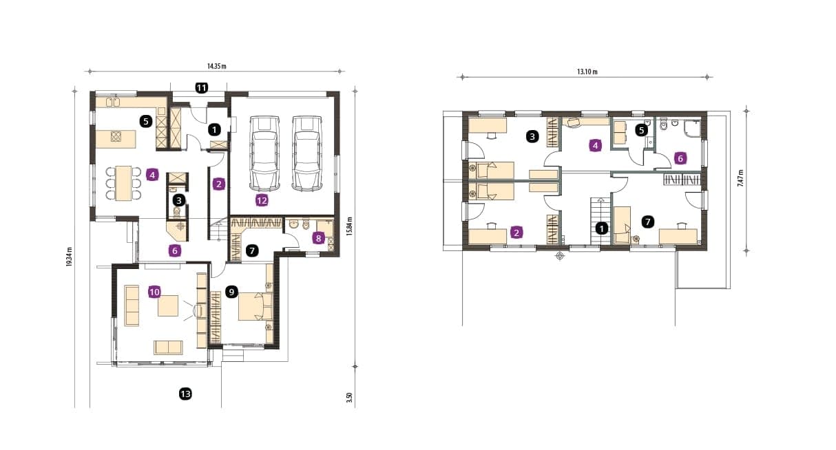 Villa Ceres planritning 1