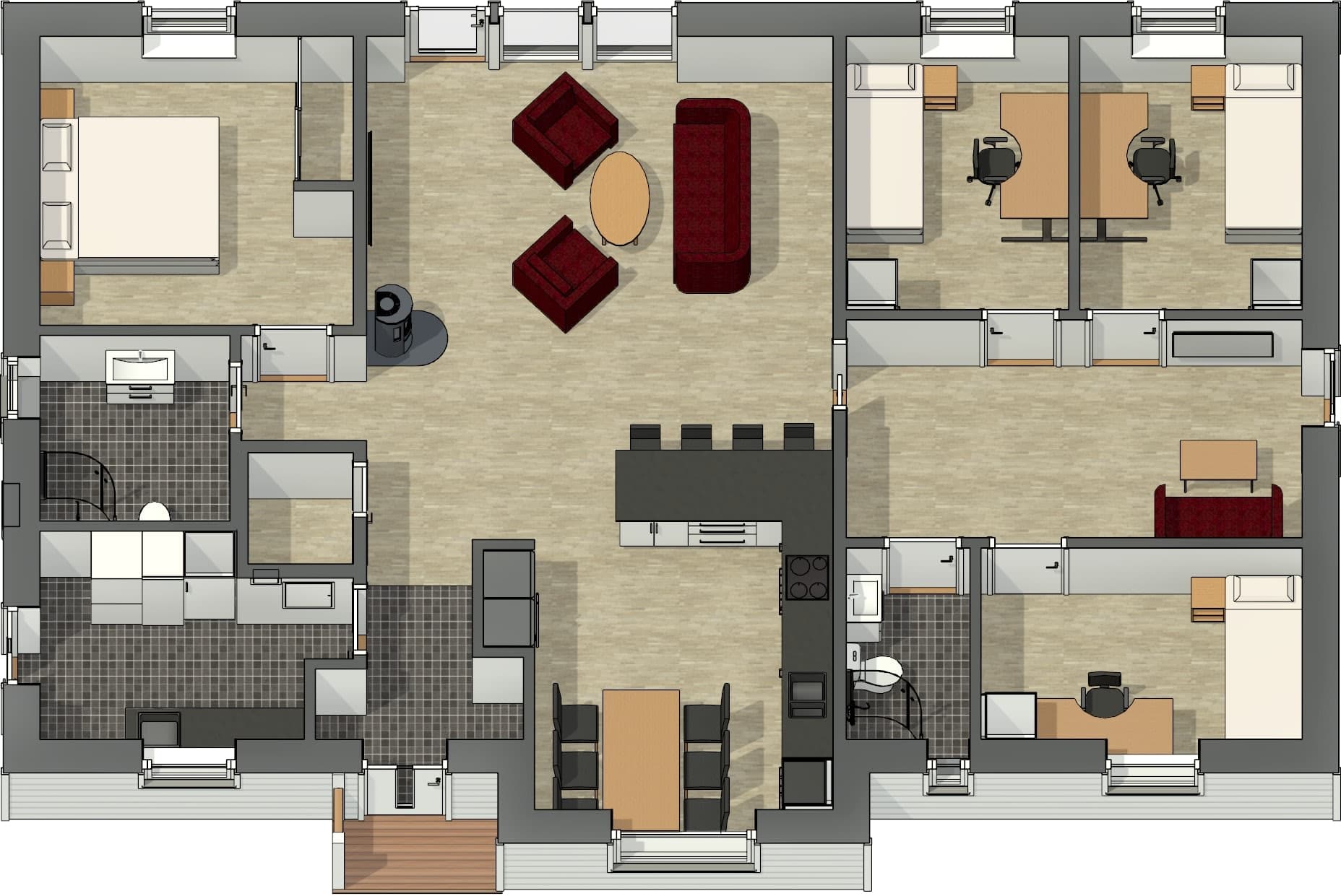 A136 Pulpet planritning 2