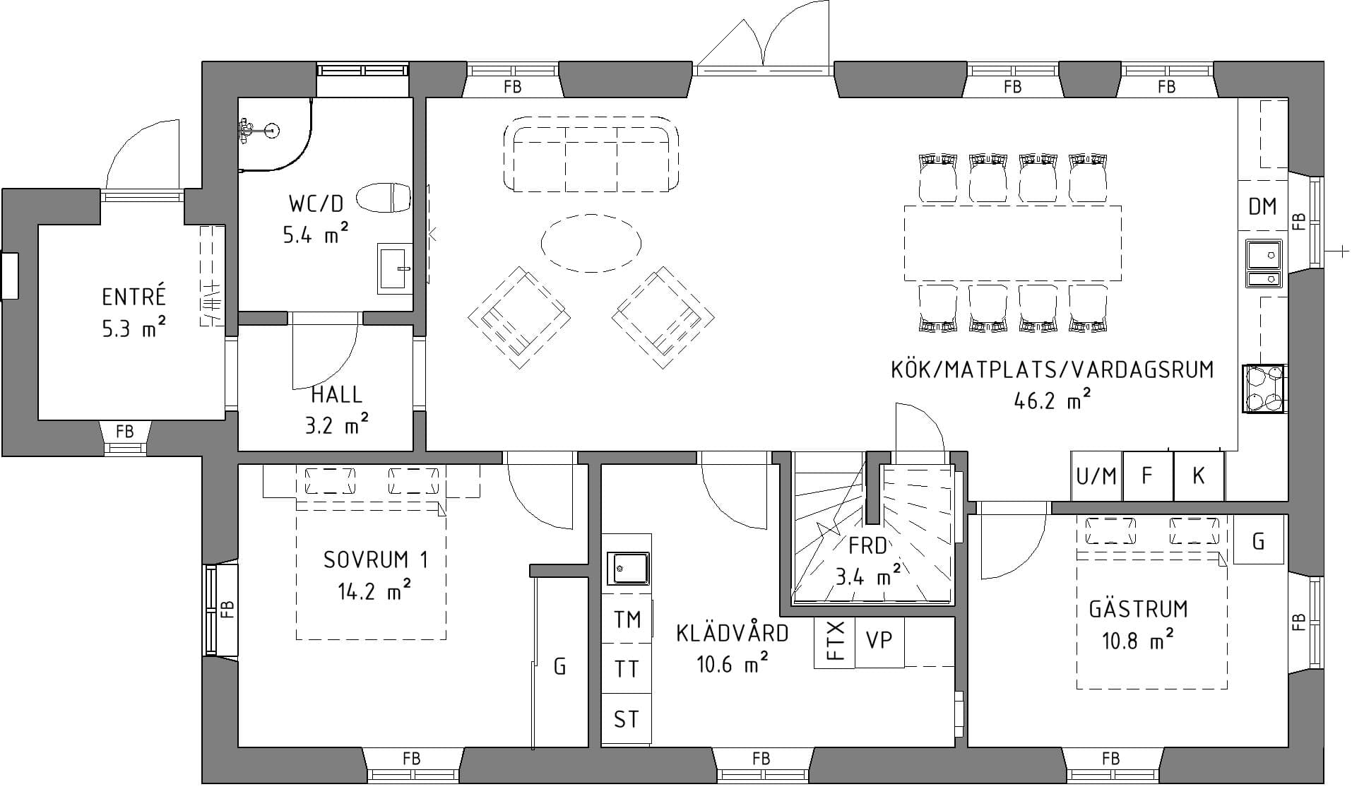 Lanthus B182 planritning 1