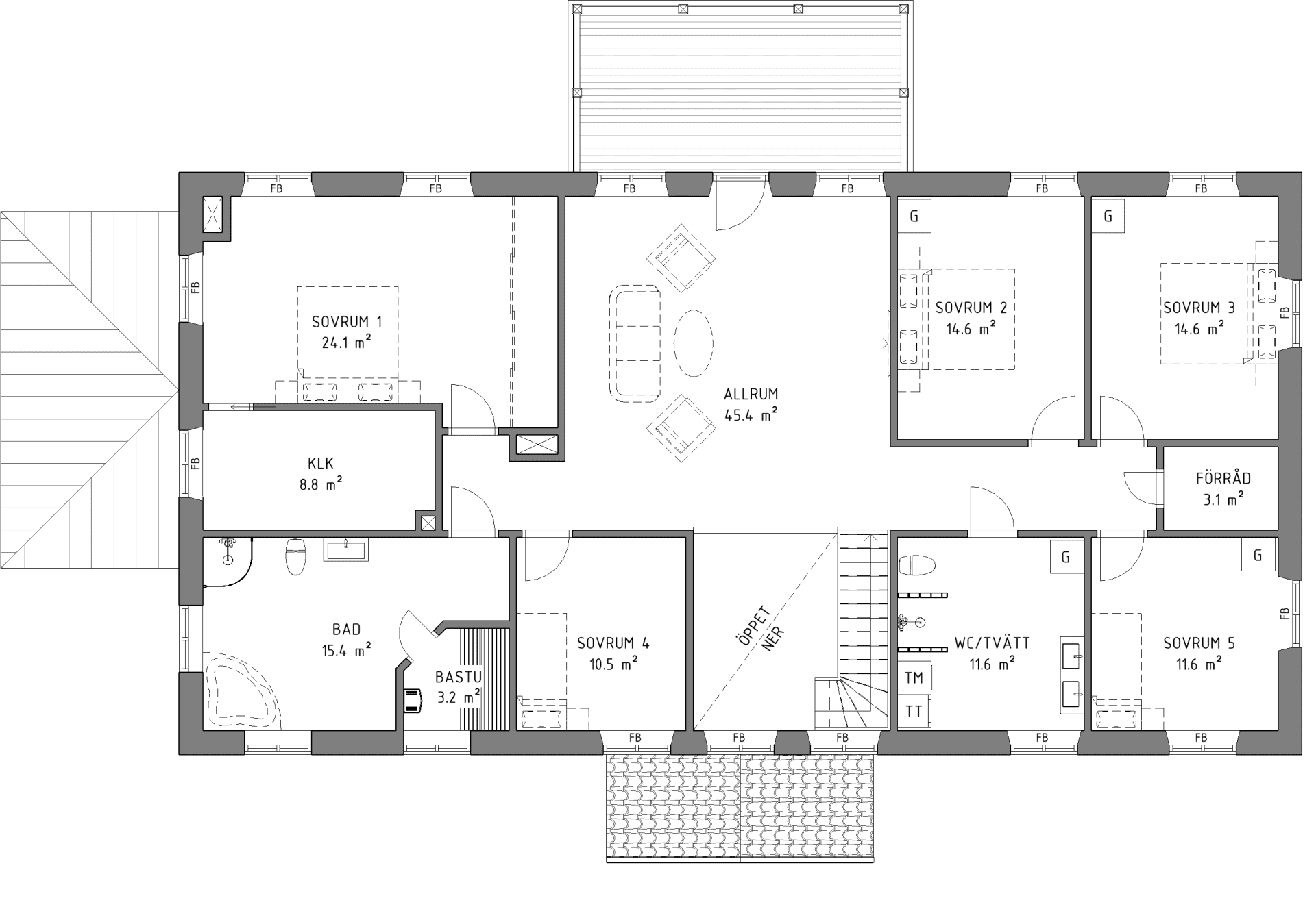 Herrgård D385 planritning 2