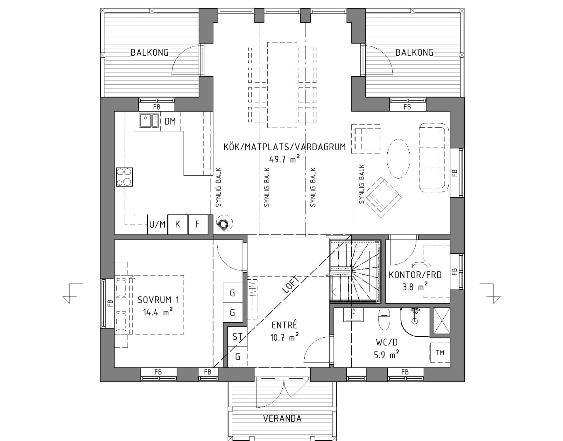 Timmerhus E182 planritning 1