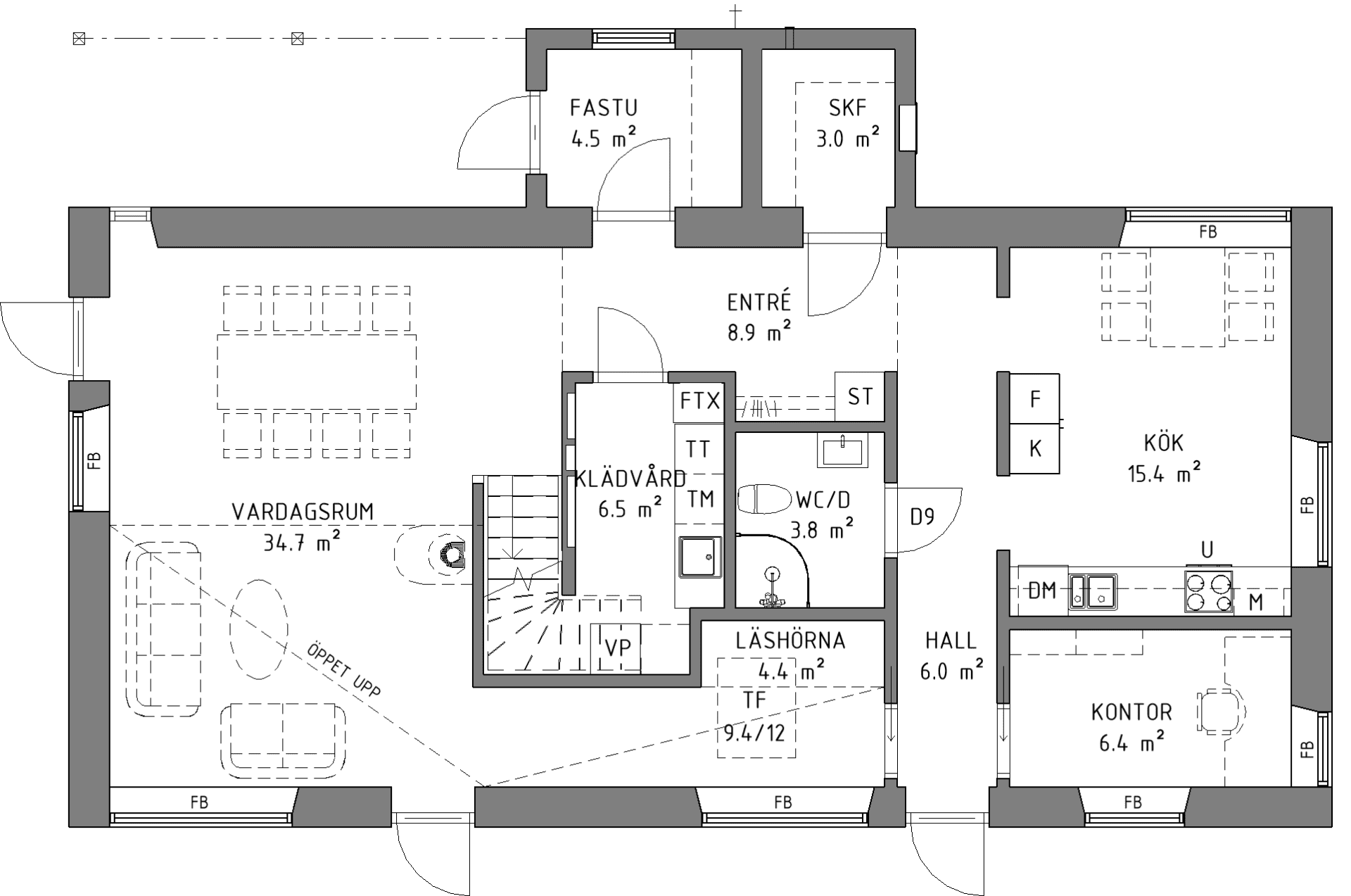 Passivhus Einar planritning 1