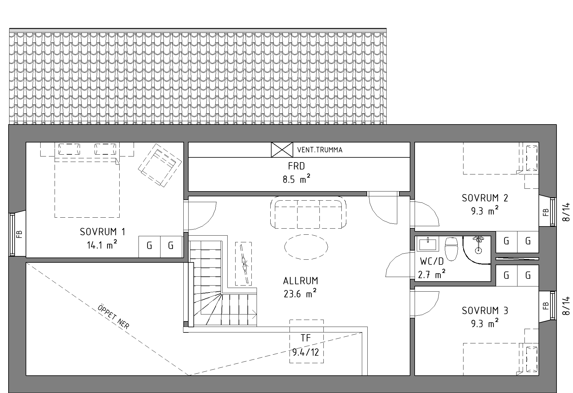 Passivhus Einar planritning 2