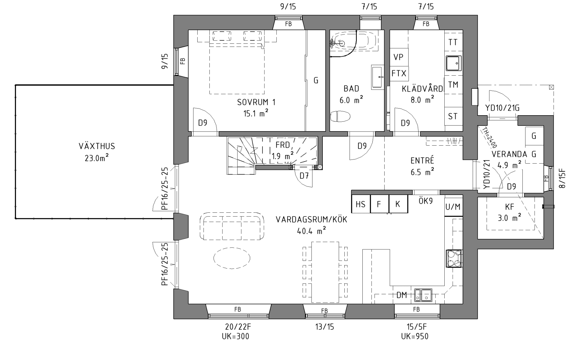 Passivhus Greta planritning 1
