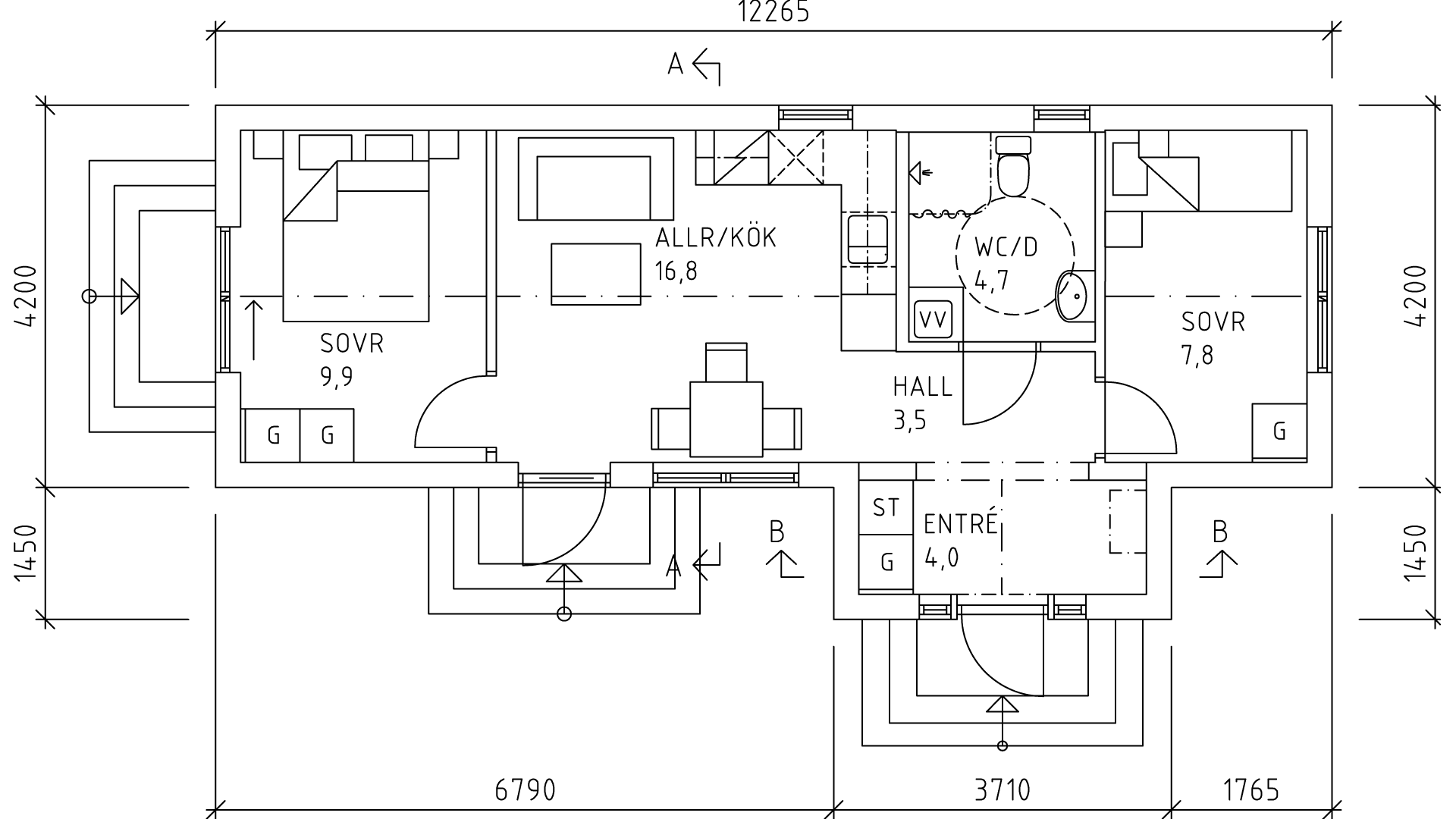 miniVillan Kinna planritning