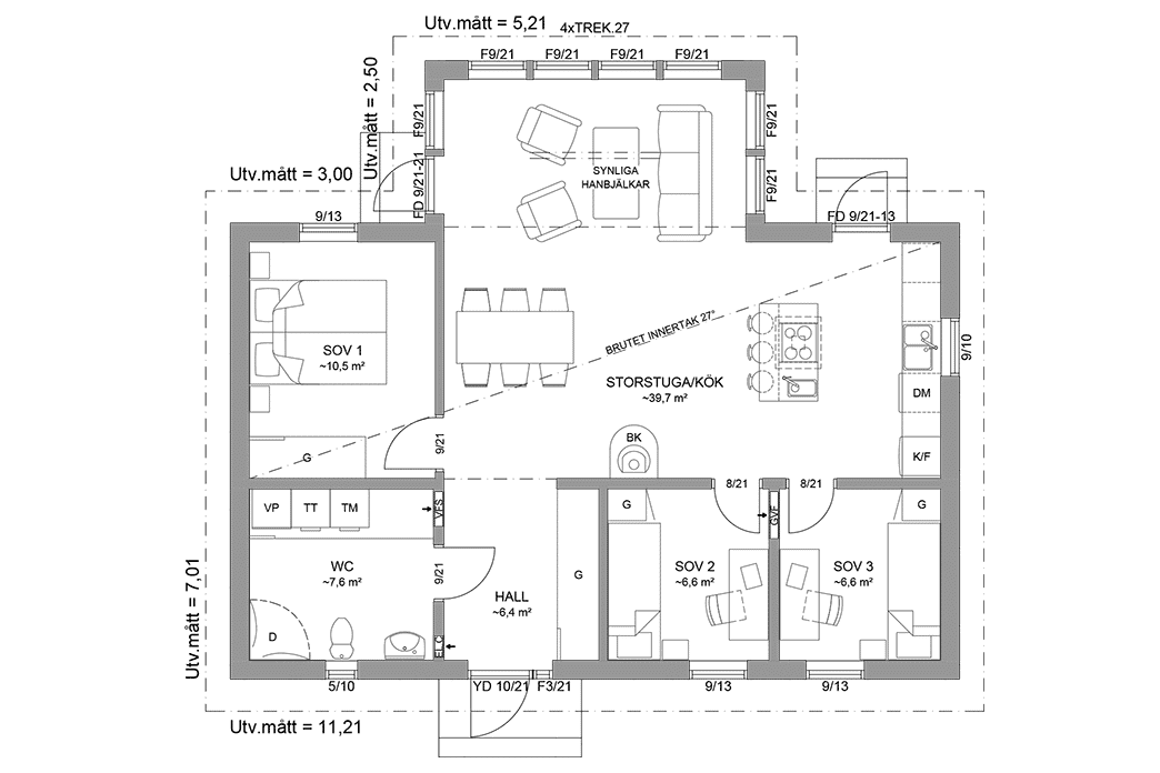 Ängnö 27-92 planritning 1