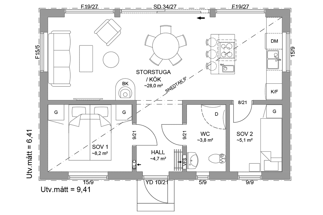 Stil 60 planritning 1