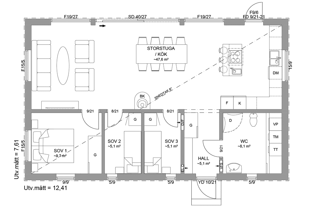 Stil 95 planritning 1