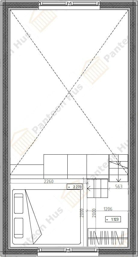 Planlösning - Sovloft
