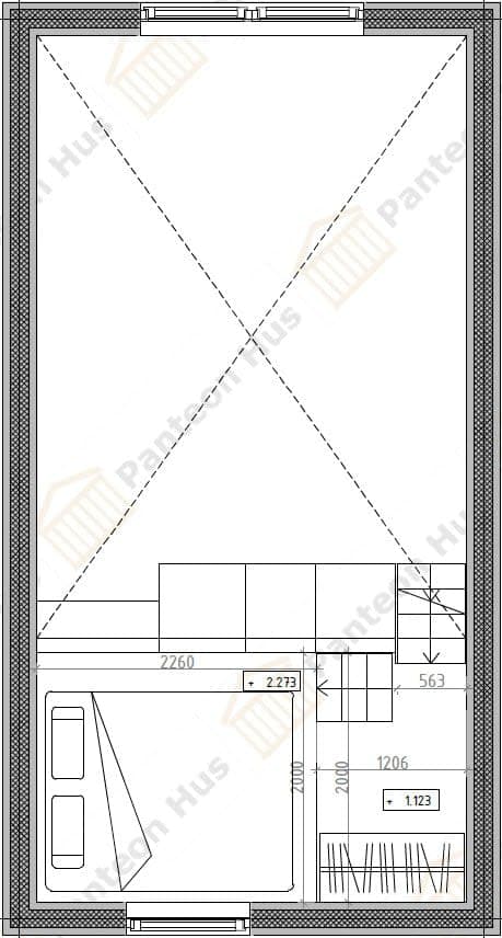 Planlösning - Sovloft