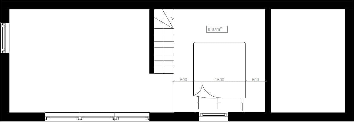 Planlösning - Sovloft