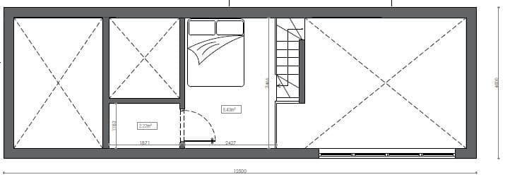 Planlösning - Sovloft