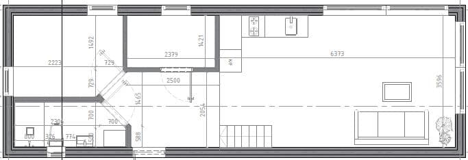 Planlösning - Nedre plan