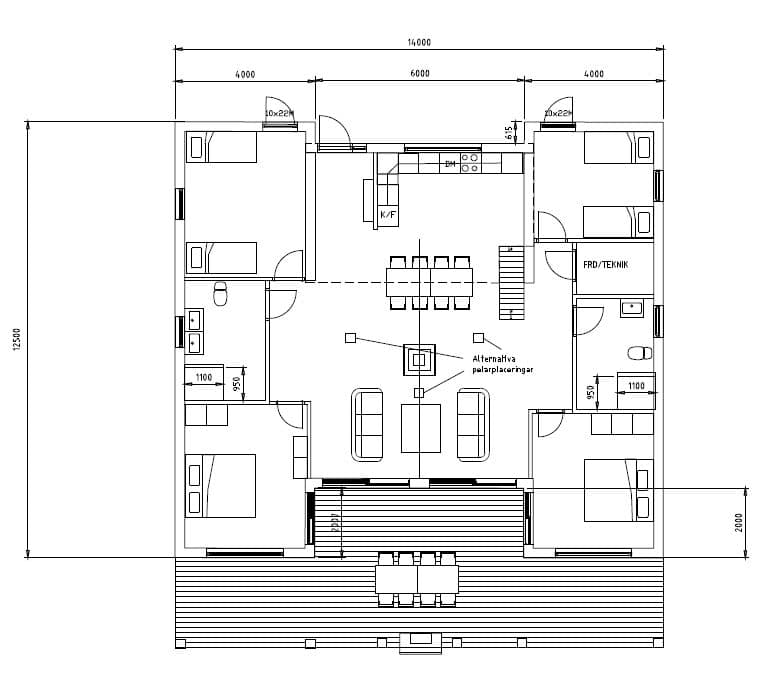 Planlösning entréplan