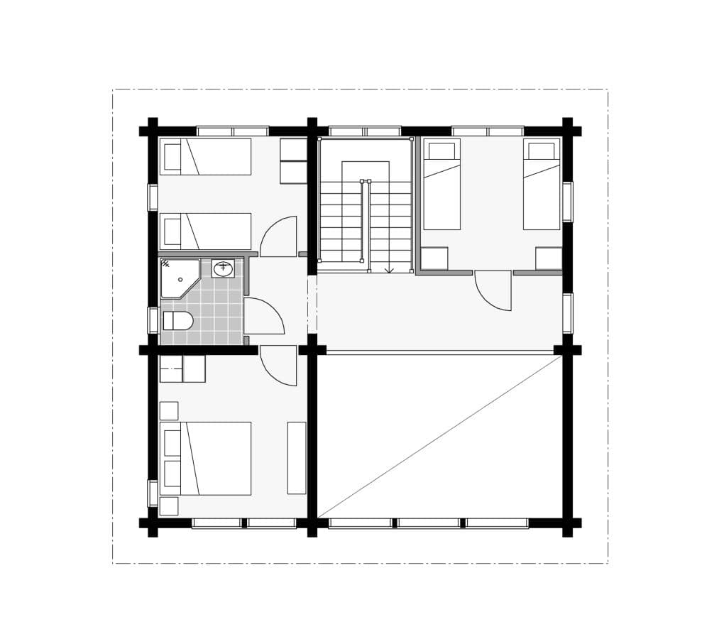 Chamonix - Chalet planritning 1