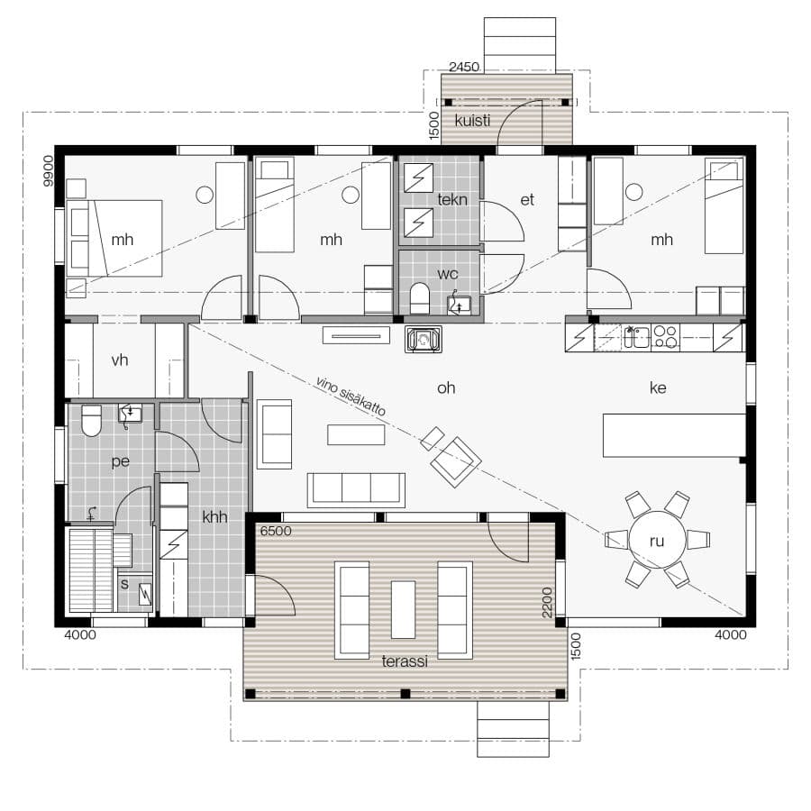 Aurinkolahti 135 planritning 1