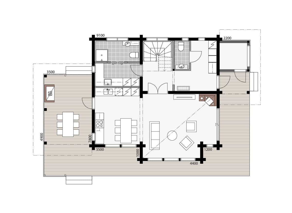 Åre - Chalet planritning 2