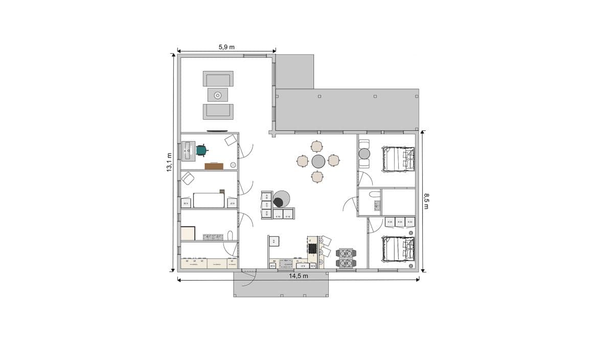 Björkbacken - Huvudplan