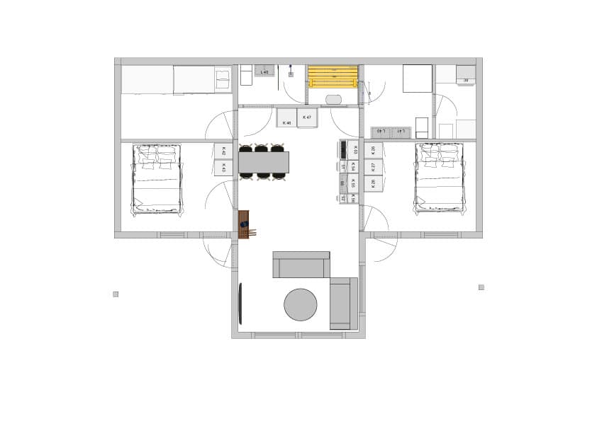 Kåbdalis - Källarplan förslag 3