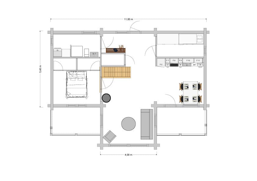 Kåbdalis - Huvudplan