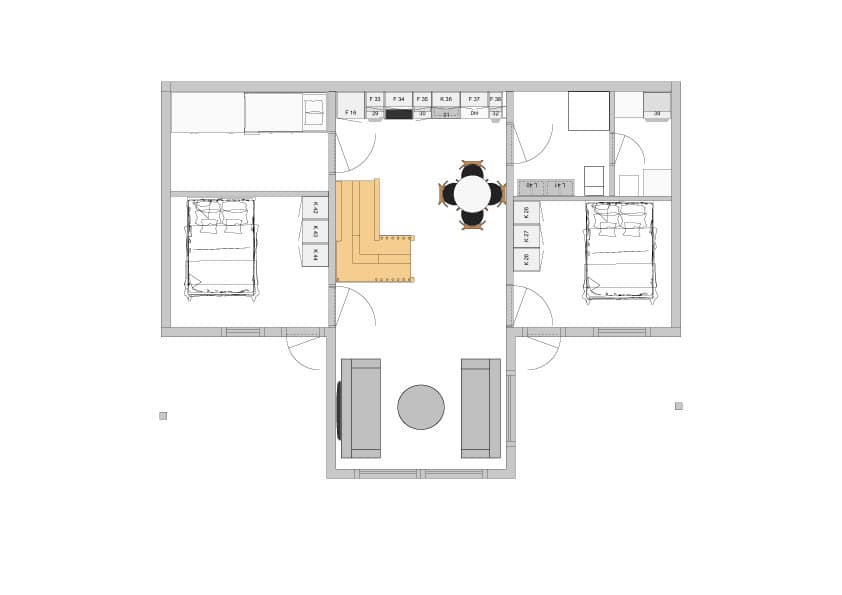 Kåbdalis - Källarplan förslag 2
