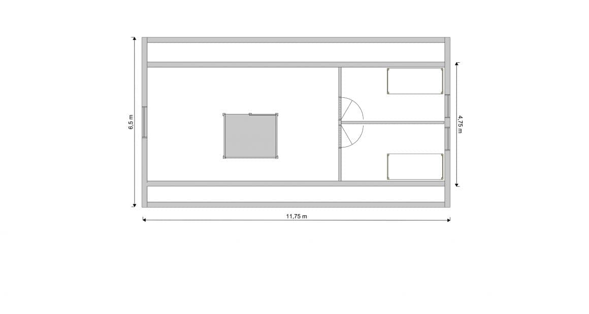 Skogsgläntan - Förslag Övre plan