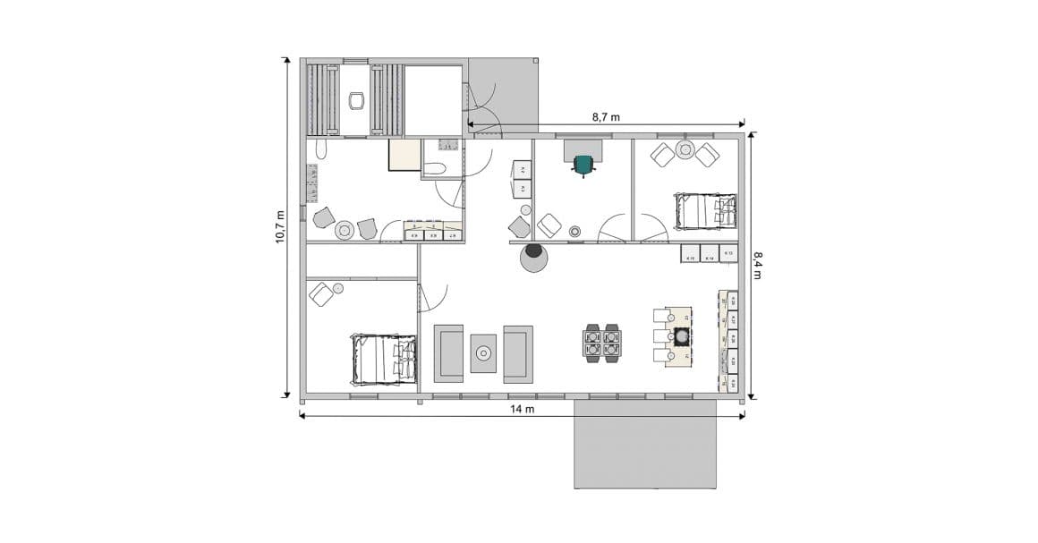 Tallkotten - Huvudplan